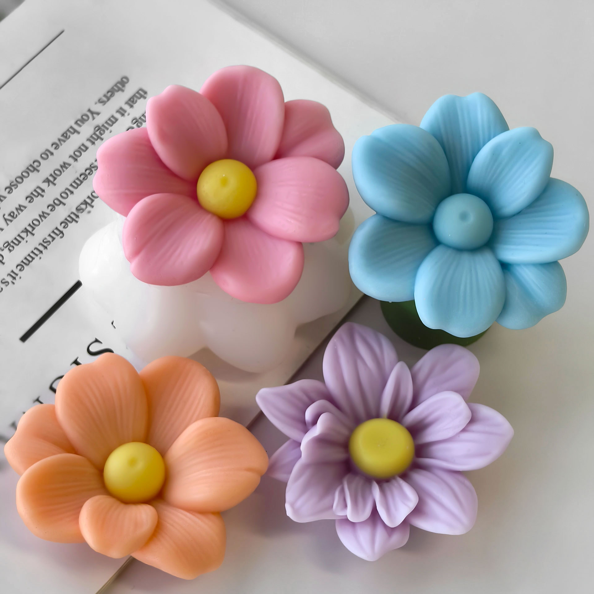 Diy flores aroma vela molde de - Candle Supplies Shop avaliação e preço