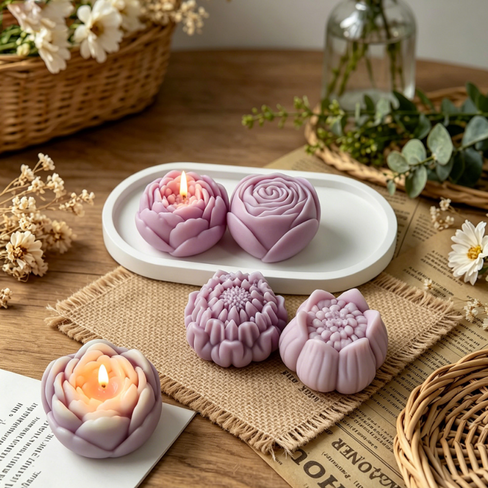 Molde de Silicone 3D para Flor - Candle Supplies Shop avaliação e preço