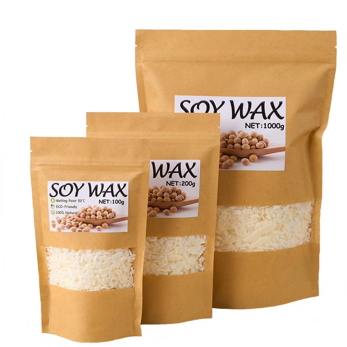 1 libras de cera de soja branc - Candle Supplies Shop avaliação e preço