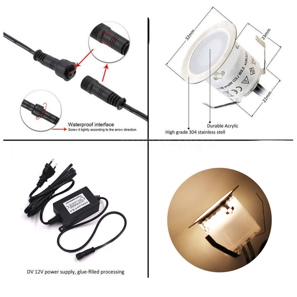 Dc12v led deck luz ip67 à prov - Candle Making Supplies Uk avaliação e preço
